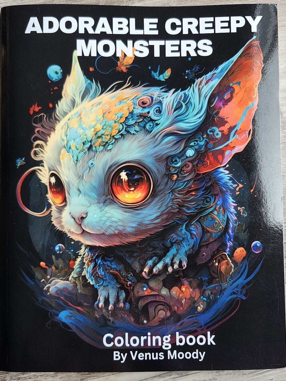 Rare Adorable Creepy Monsters Coloring Book Venus Moody OOP